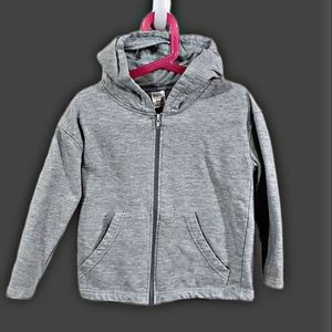 Boys' Gray Hooded Zip Up Sweater/Hoodie "Later" Gator Graphic on back.Sz 4